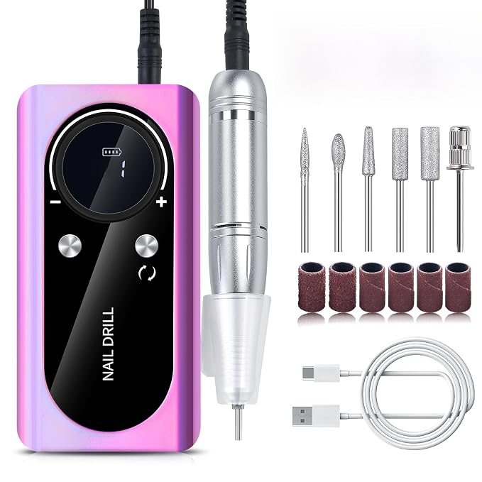 Usb Nail Drill, Iridescent Purple V2