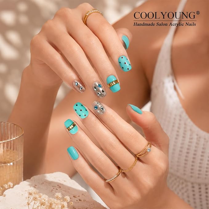 Blue nails