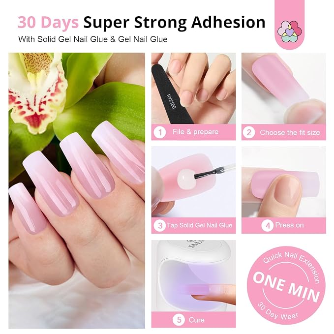 Pink White Ombre