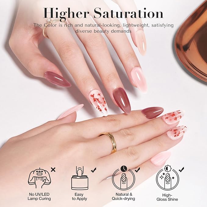 Dried Flower Jelly Nude Brown