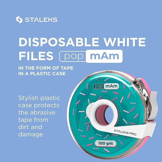 Glueless Abrasive Tape (Papmam) in Plastic Case, 100 Grit