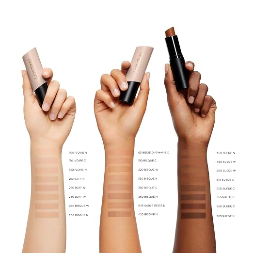 45 Sable Beige N: medium-deep skin with neutral/peachy undertones
