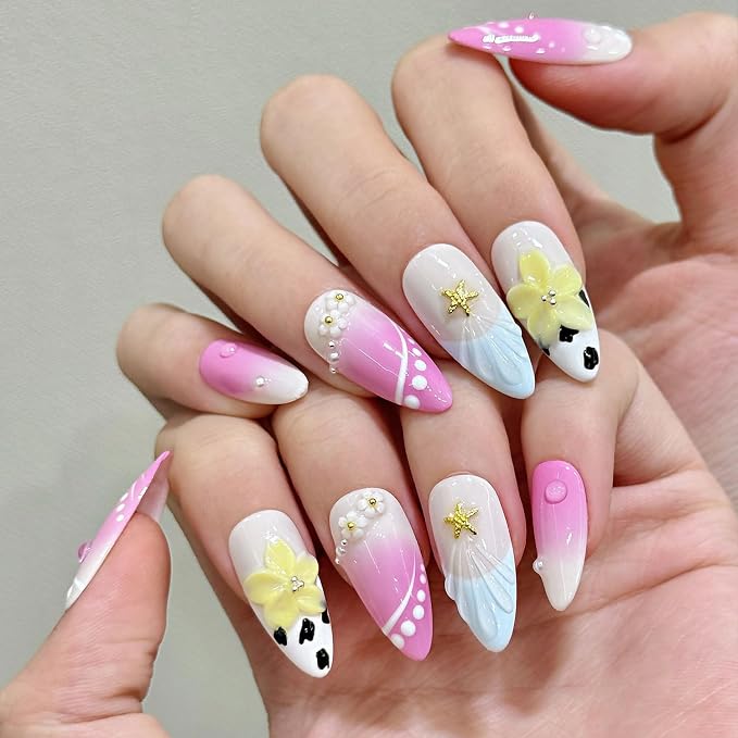 Handmade Almond Nails 36