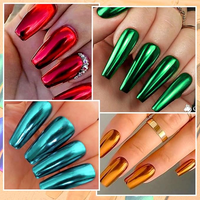 8 Pcs Metallic