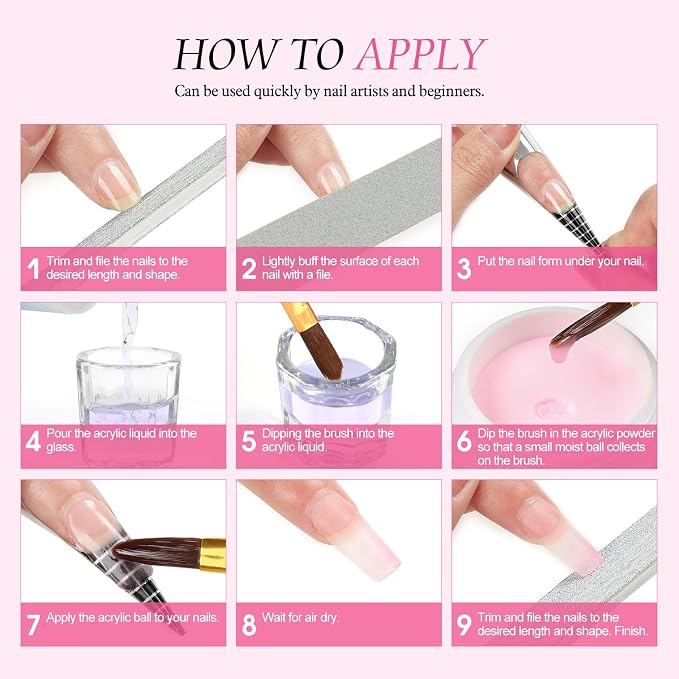 Candy Colors Collection Acrylic Nail Kit