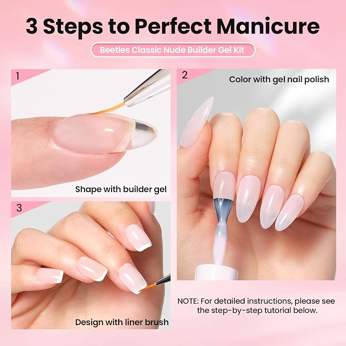 A - Clear & Milky Pink | Kit | 2 x 15 mL