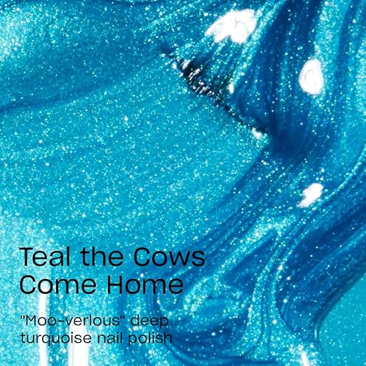 Teal the Cows Come Home | Opaque Bright Blue Shimmer