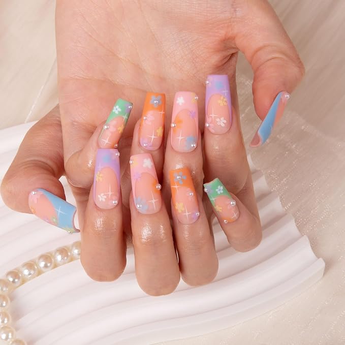 Summer Breeze Blue French Tip