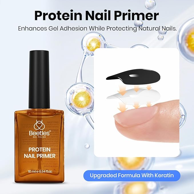 6 Pcs Hema-Free Gel Base & Top Coat & Nail
