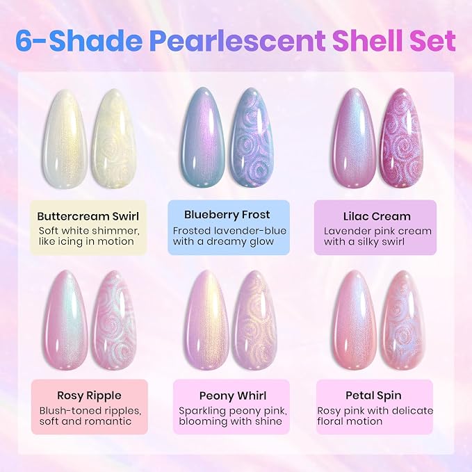 Pearly Swirl Shade Set