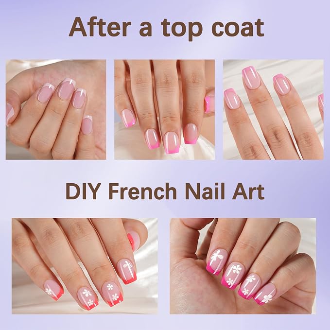 Pink x-Short Square nail kit