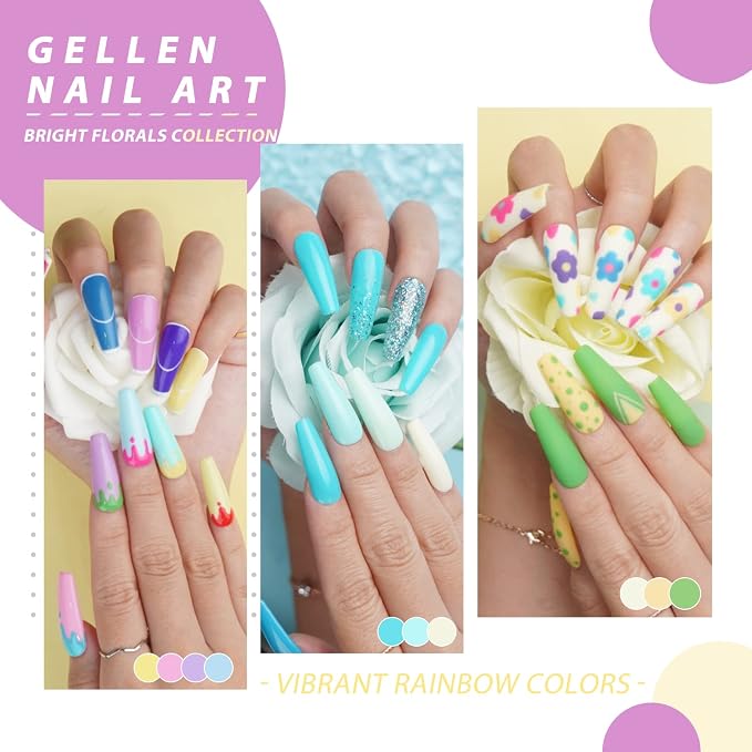 GL18-09 - pink, purple, red, orange, yellow, green, and blue tones