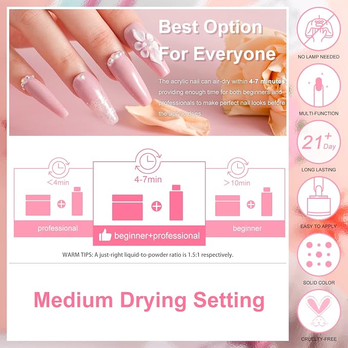 Clear, White, Pink