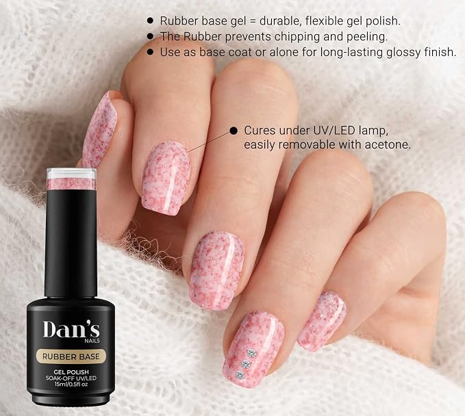 Ballet Pink Gold Flakes