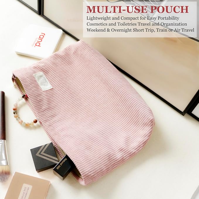 LG Creamy Pink Corduroy with Compartment