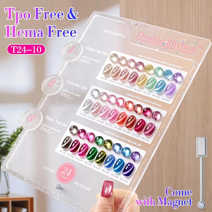 Magnetic Red Pink Silver
