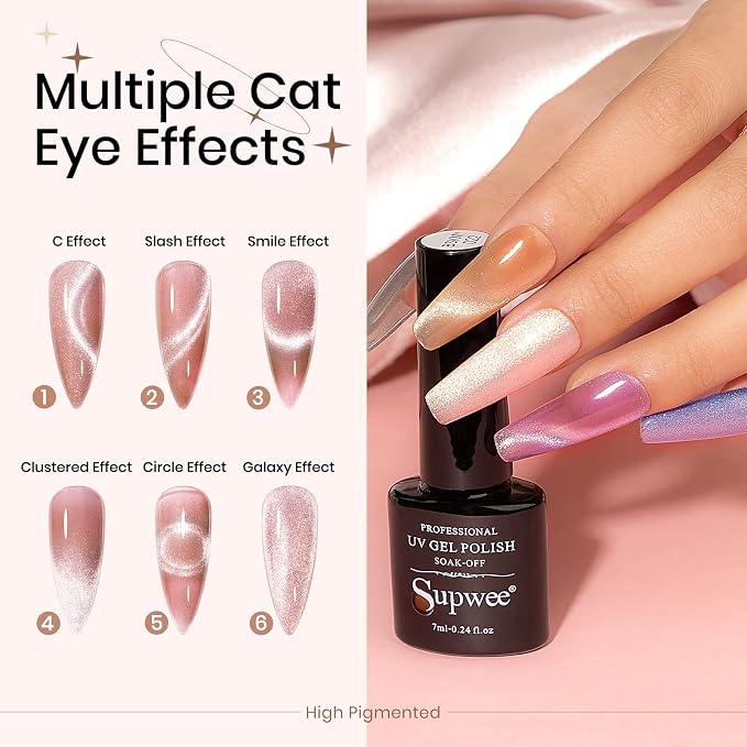 12 Colors Smoothie Cat Eye Gel