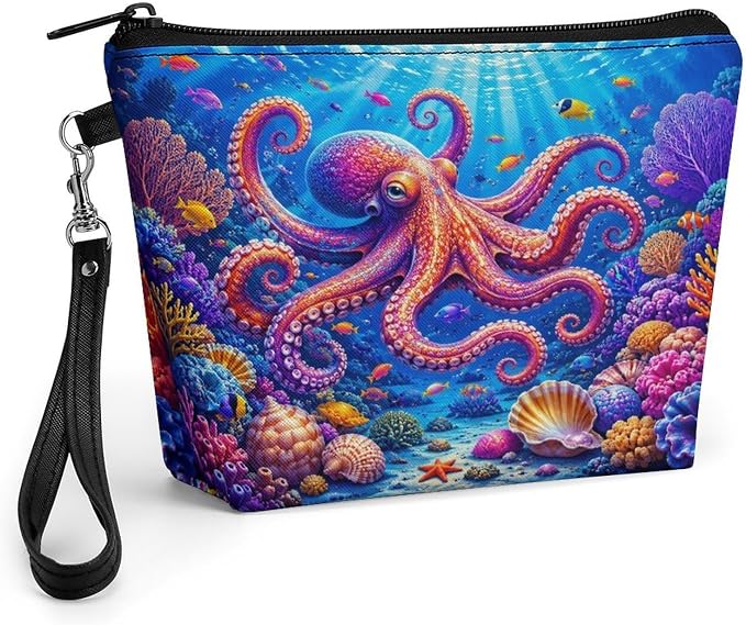 Colorful Octopus Coral Reef Underwater Scene
