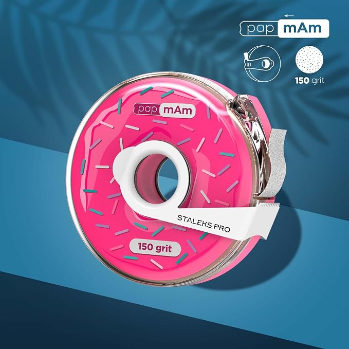 Glueless Abrasive Tape (Papmam) in Plastic Case, 150 Grit