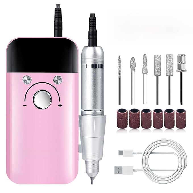 Usb Nail Drill, Pink V6