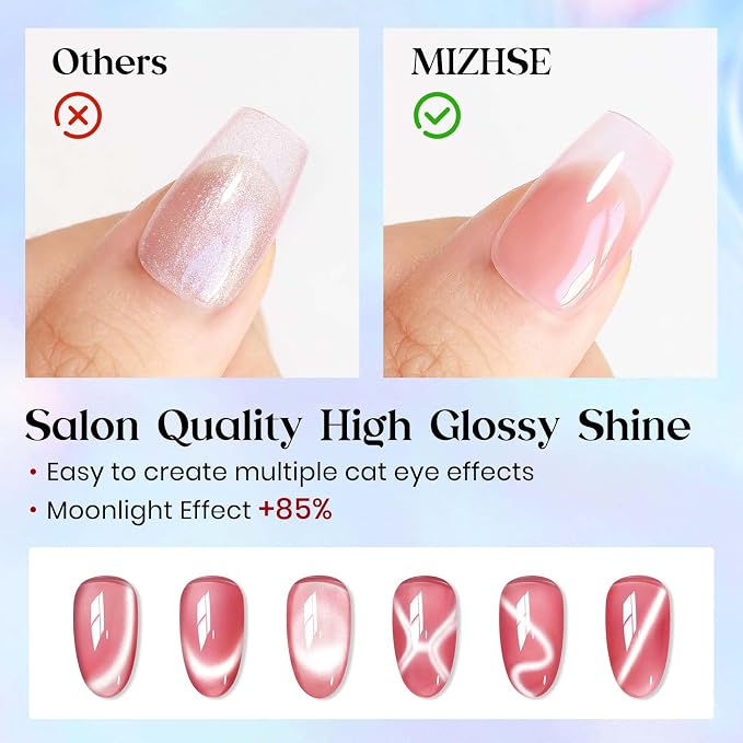 6 Colors Ceramic Cat Eye Gel