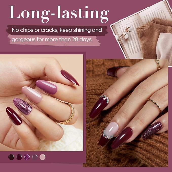 Glitter Brown Purple