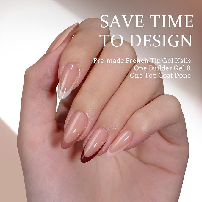 02 M - Almond Skin Tones French in Peach Base