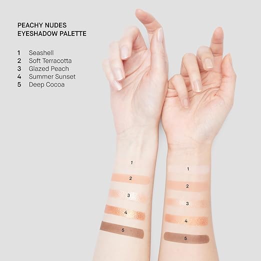 Peachy Nudes (Peachy mattes and metallics, from pink beige to shimmering peach and warm deep brown.)