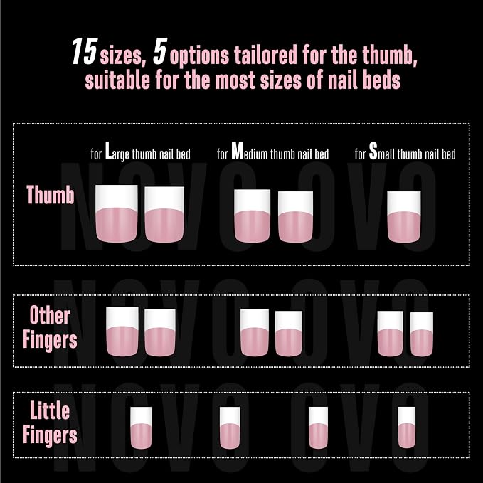 Short Sharp Square Nail Tips Wide White French Tip Berry Pink