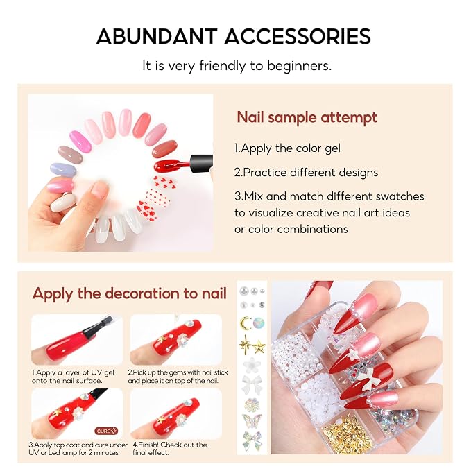 65PCs Gel Nail Polish Kit