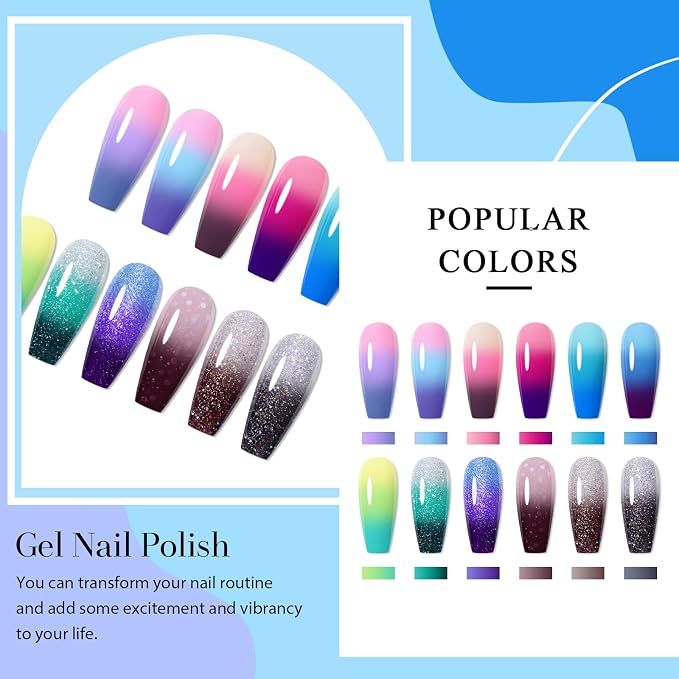 12PCS Color Change Gel-Set2