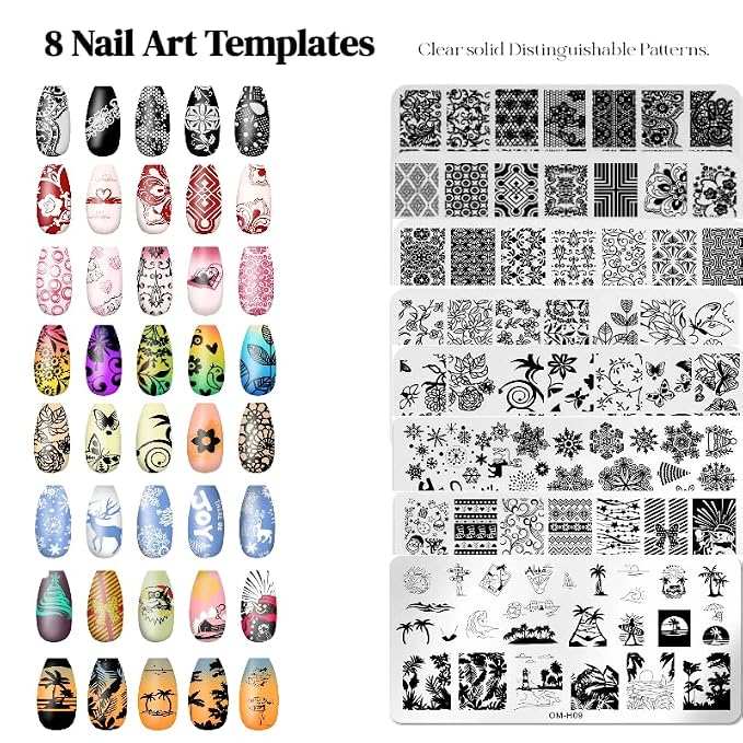 Nail Stamper with 5 Art Plates R