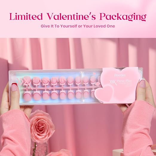 K - Press On Nail Kit | Short Square | Heart Whisper