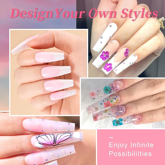 Clear, White, Pink