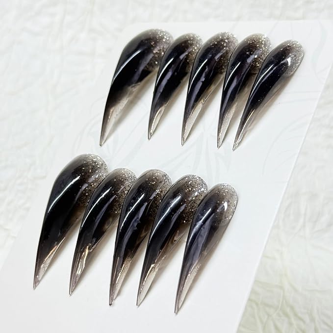 Glitter Black Long