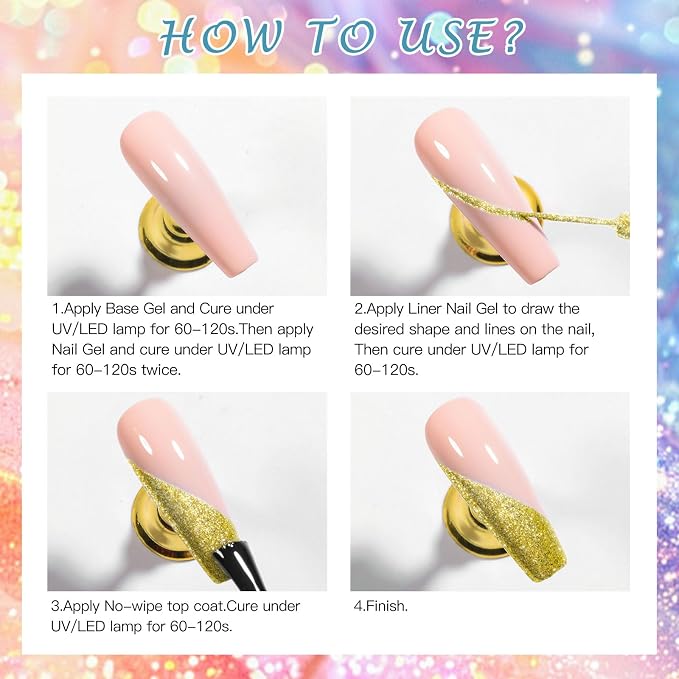 Metallic Mirror Gel Nail Polish
