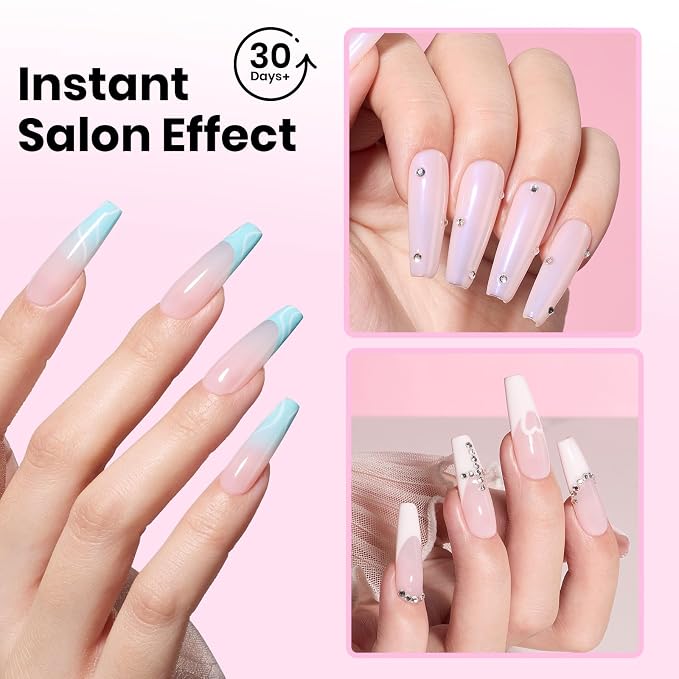 3 - Tipex Lite Nails Kit | Long Coffin | 256