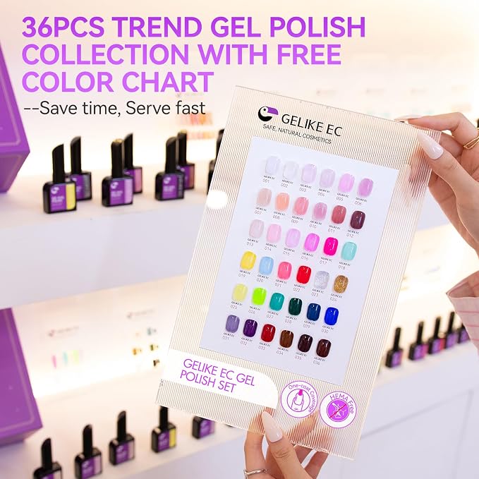 36 Colors Gel Nail PolishKit