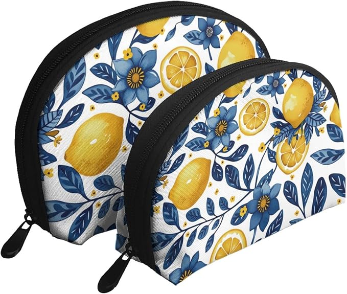 Lemon Floral Blue Yellow