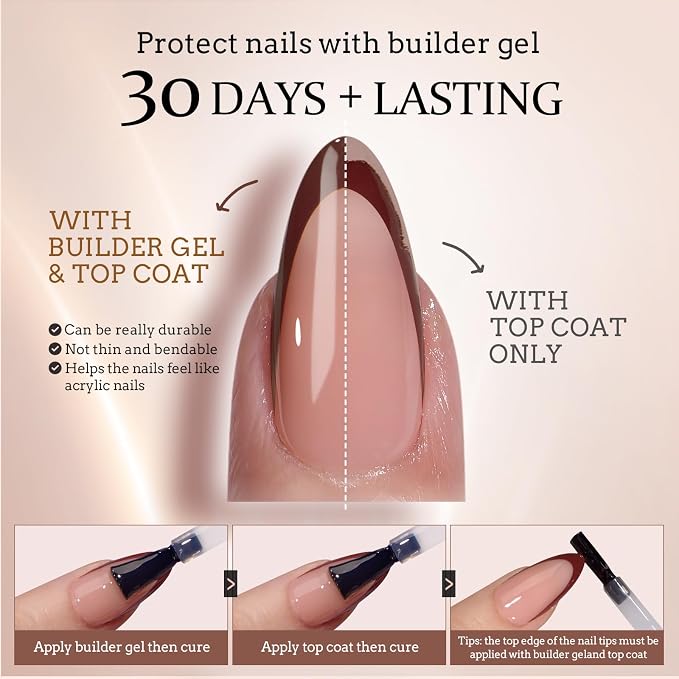 02 S - Almond Skin Tones French in Peach Base