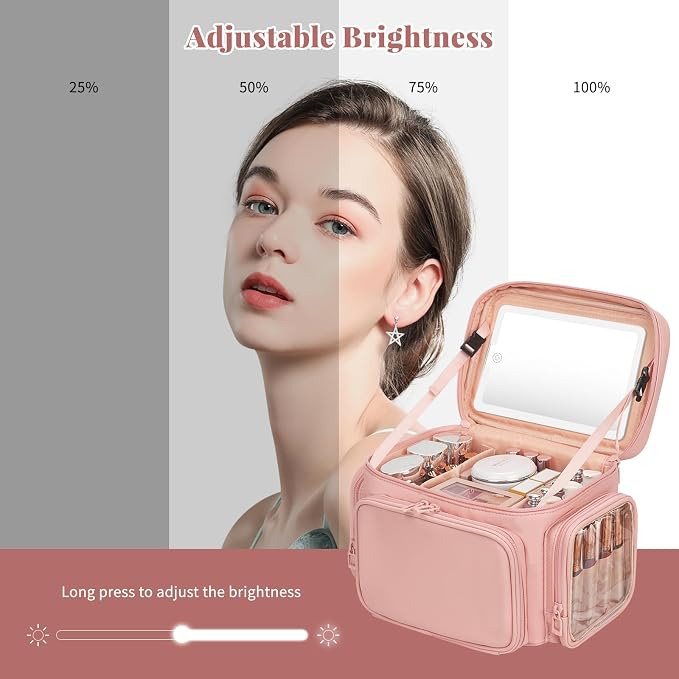 02-Pink with LED Mirror