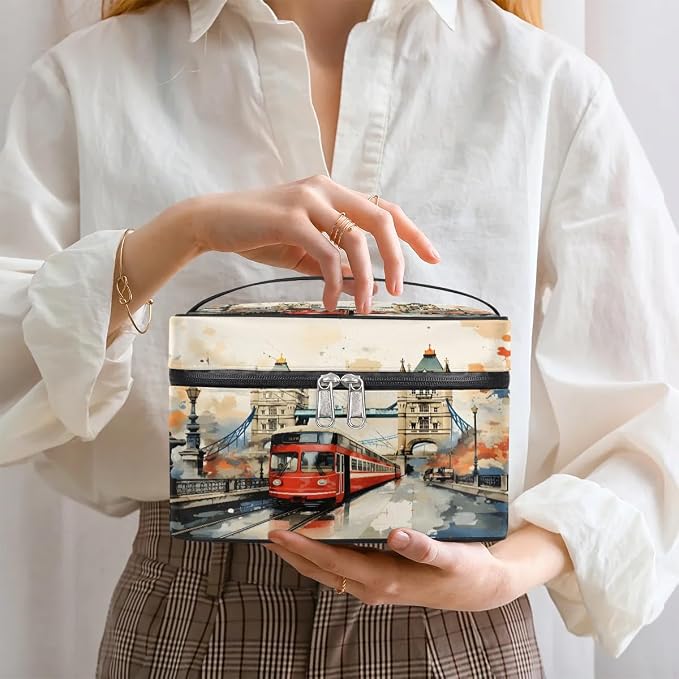 Watercolor City Landscape