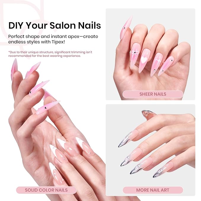 1 - Tipex Nails Only | Long Stiletto | 192