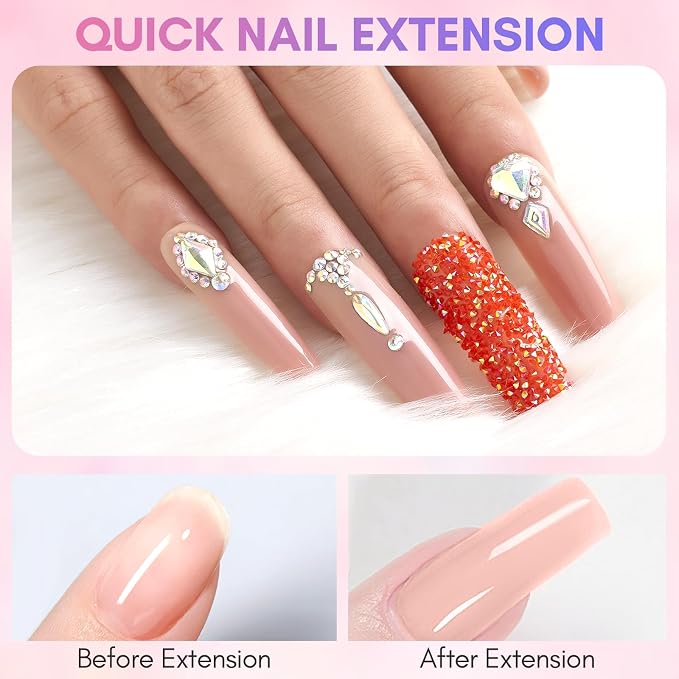 2 Colors Clear and Nude
