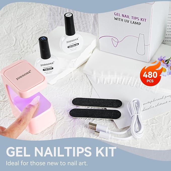 Lamp Clear Nail Tips-Short Water drop-1