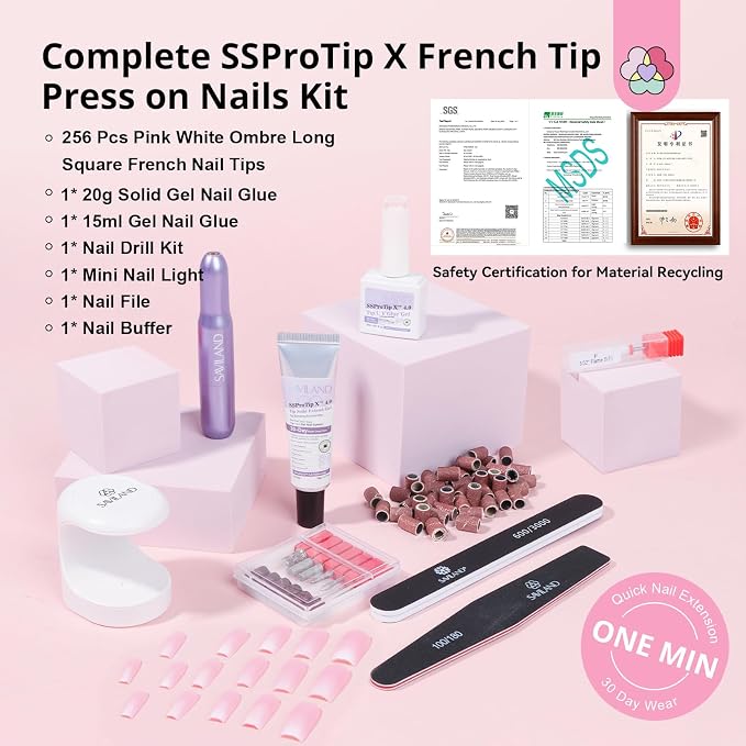 Pink White Ombre