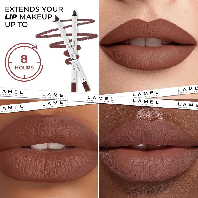 Pack of 5: Berry, Chilli, Mauve, Spicy nude, Intense brown