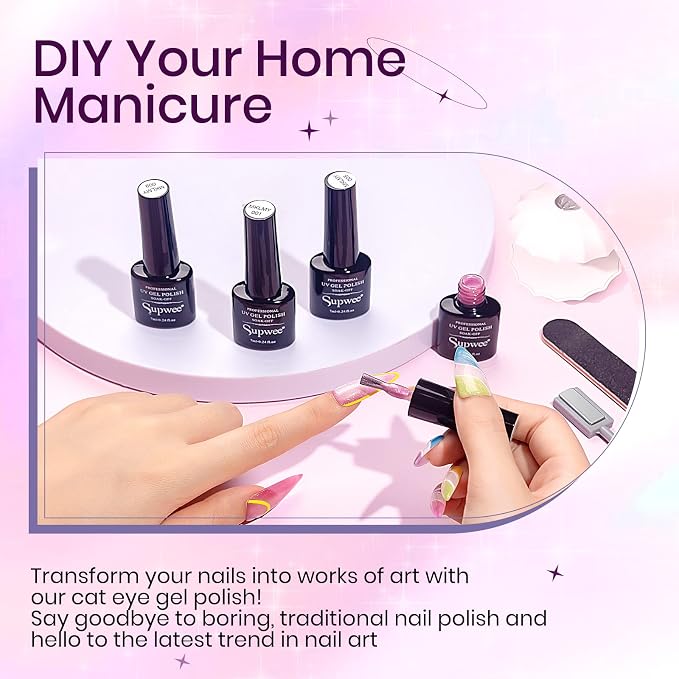 12 Colors Macaron Cat Eye Gel