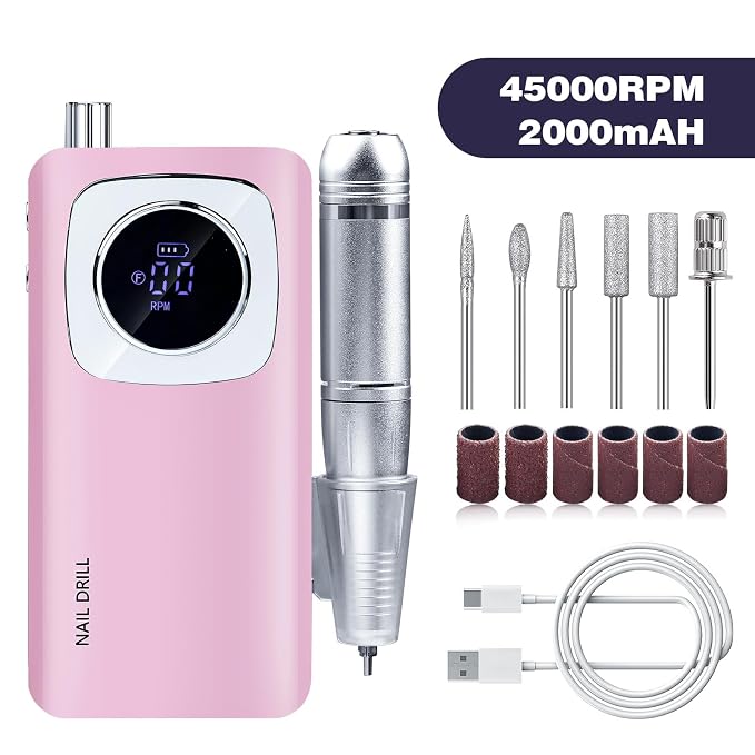 Usb Nail Drill, Pink V4