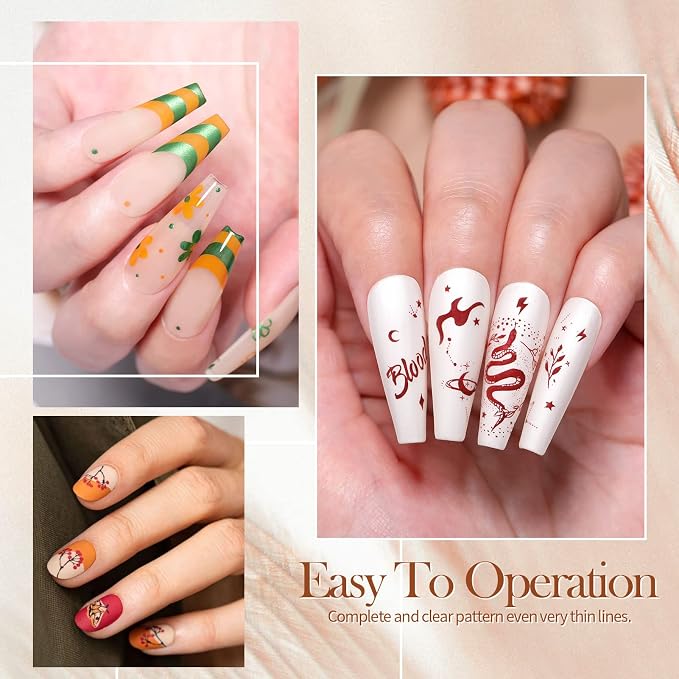 stamping polish fall winter colors